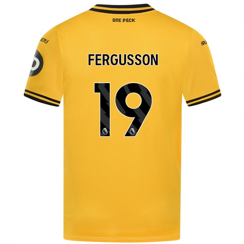 Danxen Kvinder Liv Fergusson #19 Gul Hjemmebane Spillertrøjer 2024/25 Trøje T-Shirt