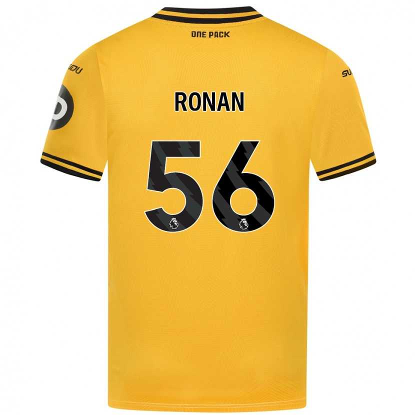 Danxen Kvinder Connor Ronan #56 Gul Hjemmebane Spillertrøjer 2024/25 Trøje T-Shirt
