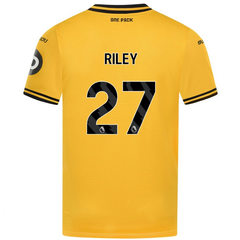 Danxen Kvinder Lauren Riley #27 Gul Hjemmebane Spillertrøjer 2024/25 Trøje T-Shirt