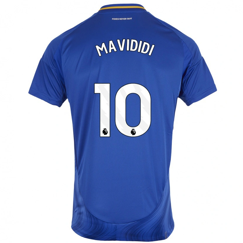 Danxen Kvinder Stephy Mavididi #10 Blå Hvid Hjemmebane Spillertrøjer 2024/25 Trøje T-Shirt