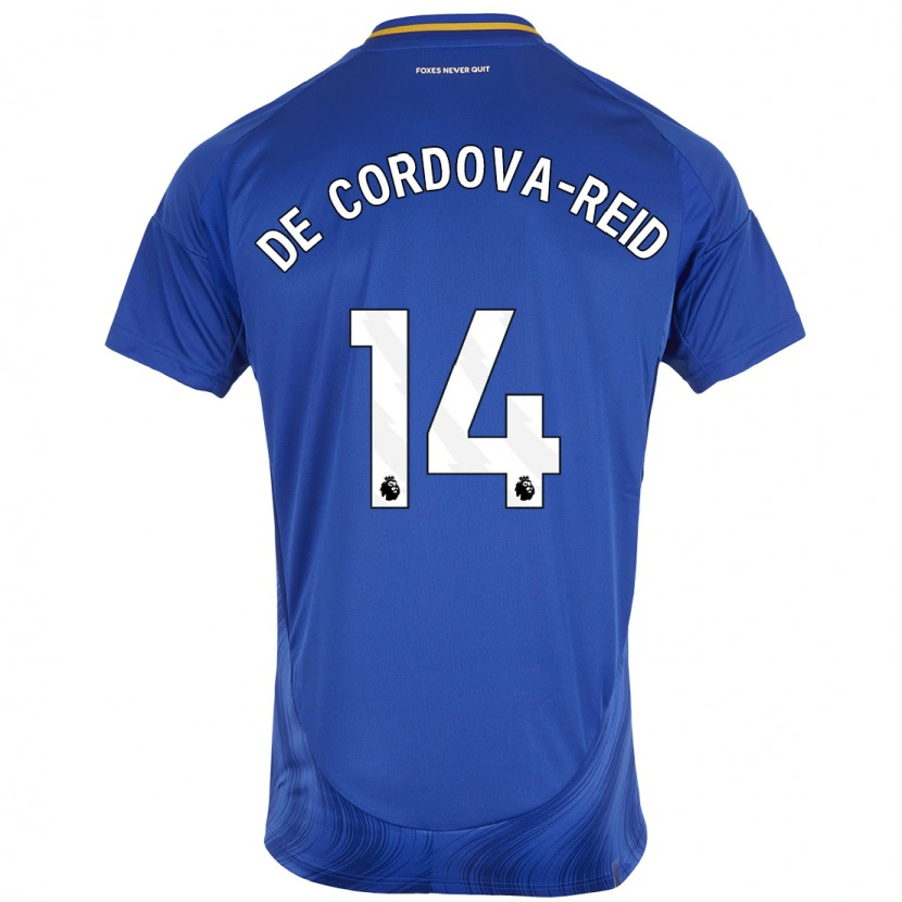 Danxen Kvinder Bobby De Cordova-Reid #14 Blå Hvid Hjemmebane Spillertrøjer 2024/25 Trøje T-Shirt