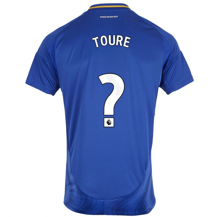 Danxen Kvinder Yassine Toure #0 Blå Hvid Hjemmebane Spillertrøjer 2024/25 Trøje T-Shirt