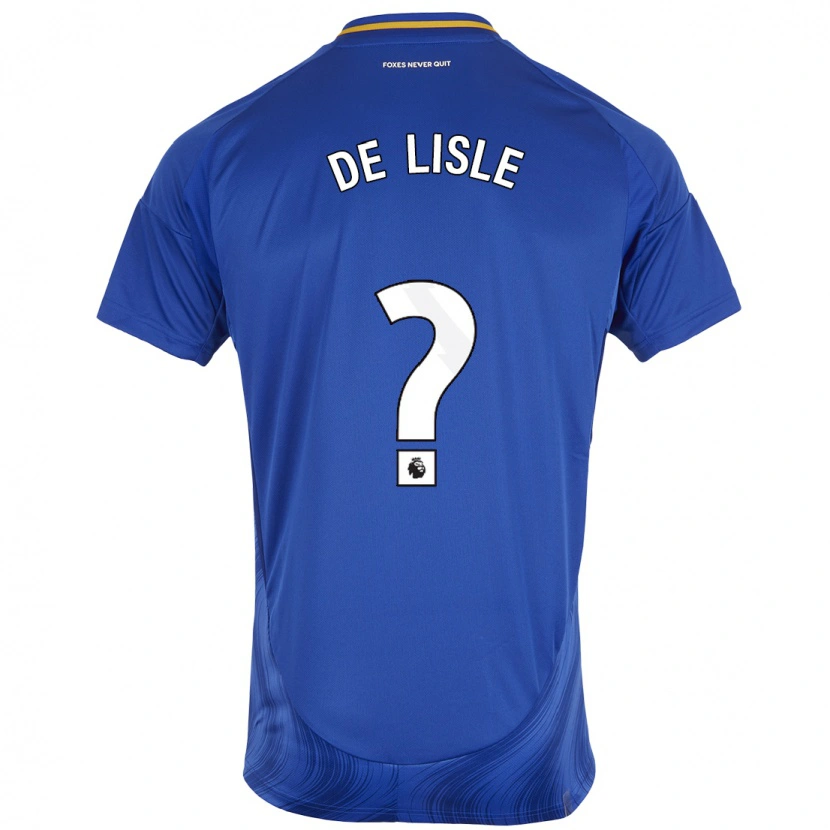 Danxen Kvinder Hugo De Lisle #0 Blå Hvid Hjemmebane Spillertrøjer 2024/25 Trøje T-Shirt