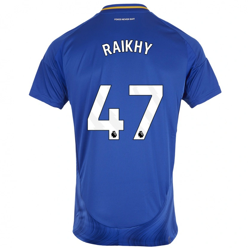 Danxen Kvinder Arjan Raikhy #47 Blå Hvid Hjemmebane Spillertrøjer 2024/25 Trøje T-Shirt