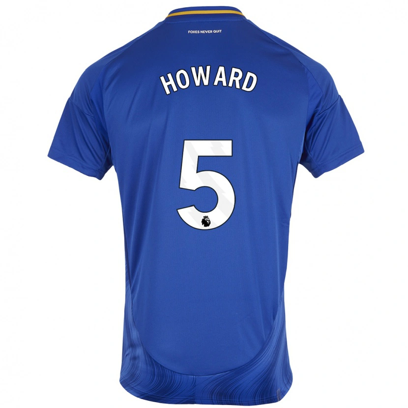 Danxen Kvinder Sophie Howard #5 Blå Hvid Hjemmebane Spillertrøjer 2024/25 Trøje T-Shirt