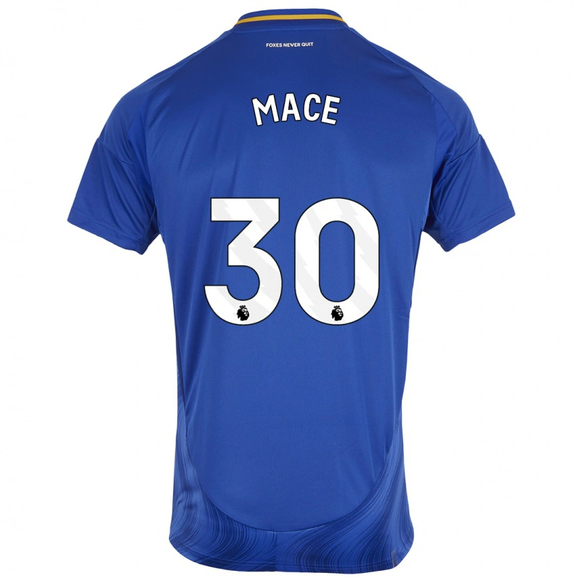 Danxen Kvinder Ruby Mace #30 Blå Hvid Hjemmebane Spillertrøjer 2024/25 Trøje T-Shirt