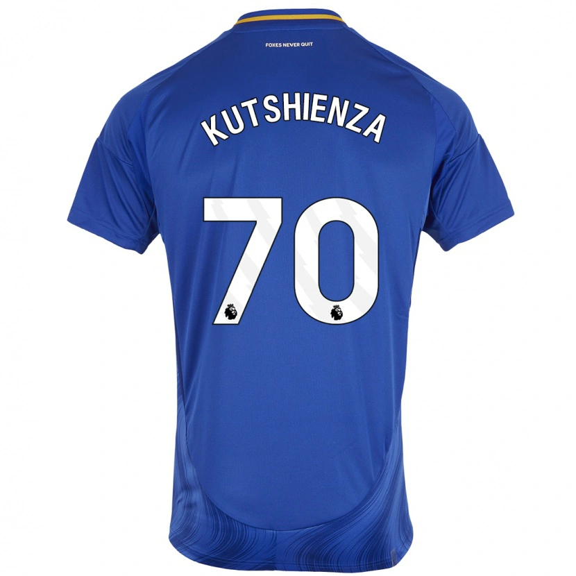 Danxen Kvinder Jesper Kutshienza #70 Blå Hvid Hjemmebane Spillertrøjer 2024/25 Trøje T-Shirt