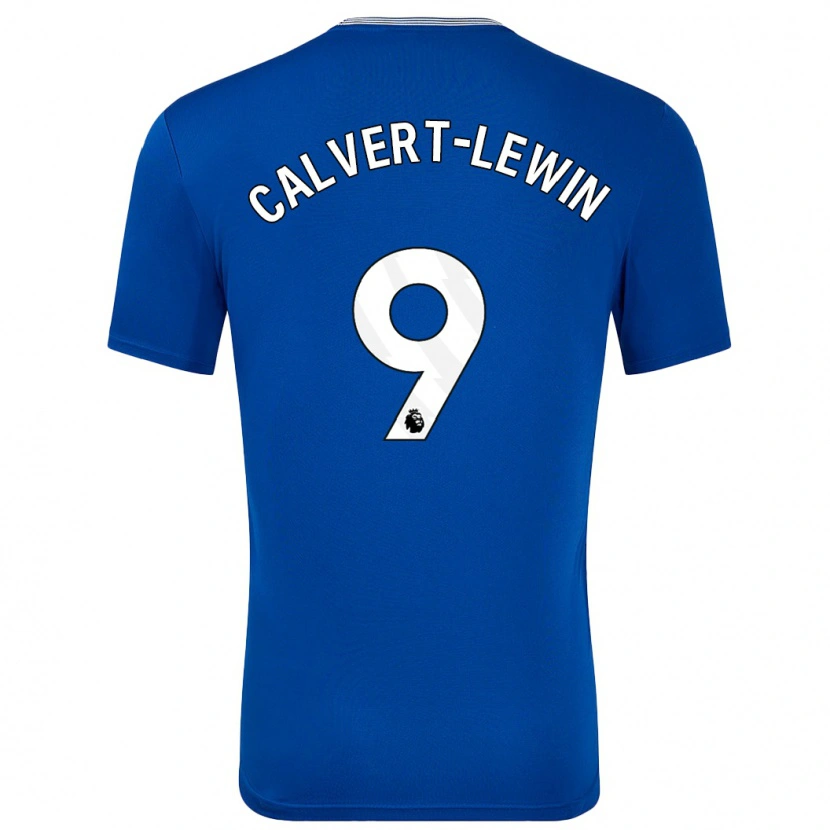 Danxen Kvinder Dominic Calvert-Lewin #9 Blå Med Hjemmebane Spillertrøjer 2024/25 Trøje T-Shirt