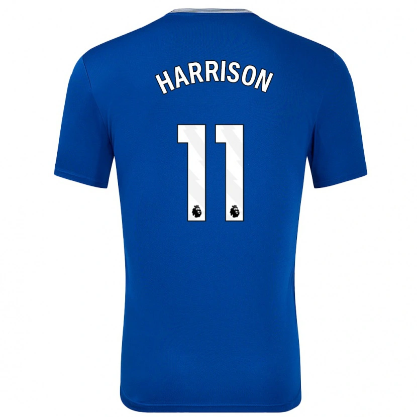 Danxen Kvinder Jack Harrison #11 Blå Med Hjemmebane Spillertrøjer 2024/25 Trøje T-Shirt