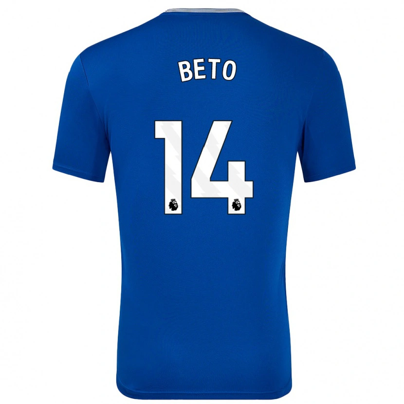 Danxen Kvinder Beto #14 Blå Med Hjemmebane Spillertrøjer 2024/25 Trøje T-Shirt