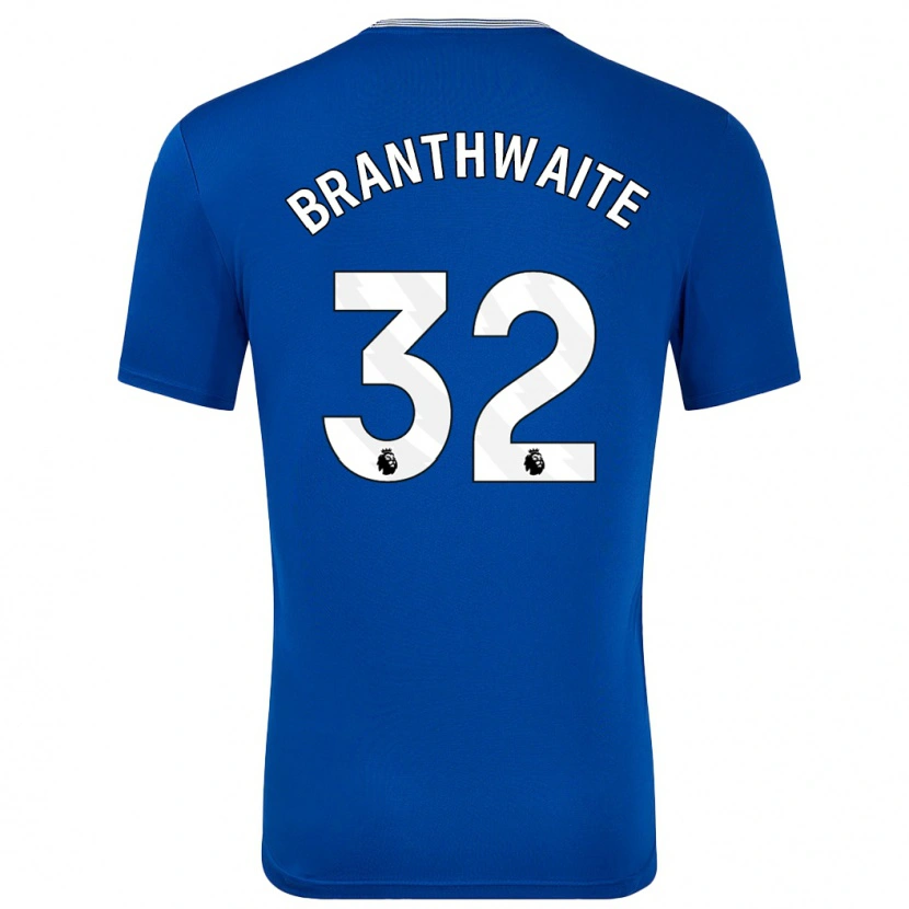 Danxen Kvinder Jarrad Branthwaite #32 Blå Med Hjemmebane Spillertrøjer 2024/25 Trøje T-Shirt