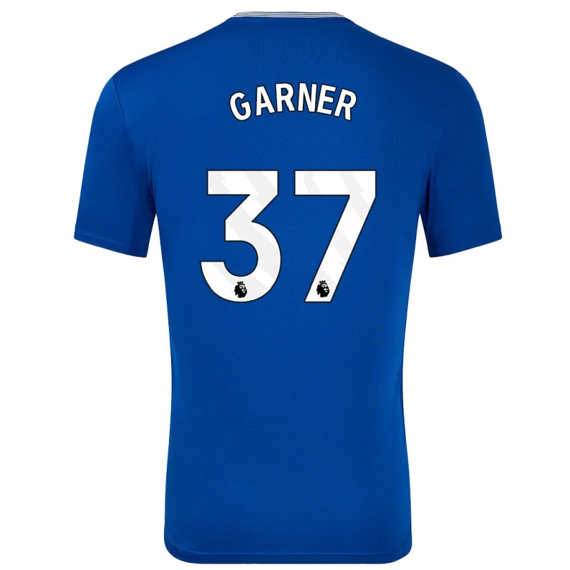 Danxen Kvinder James Garner #37 Blå Med Hjemmebane Spillertrøjer 2024/25 Trøje T-Shirt