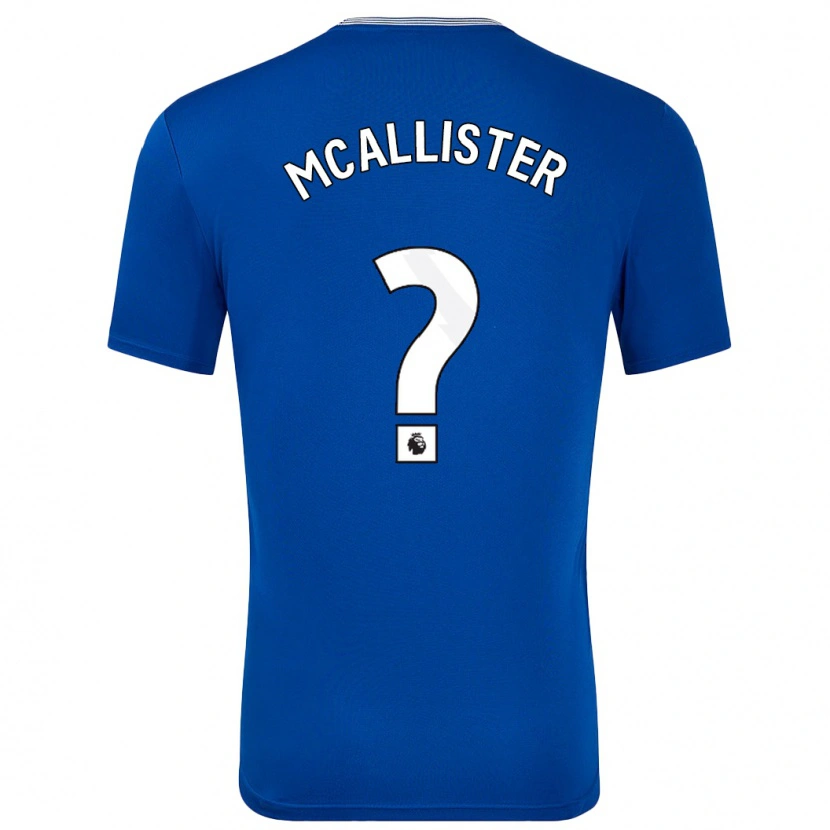 Danxen Kvinder Sean Mcallister #0 Blå Med Hjemmebane Spillertrøjer 2024/25 Trøje T-Shirt