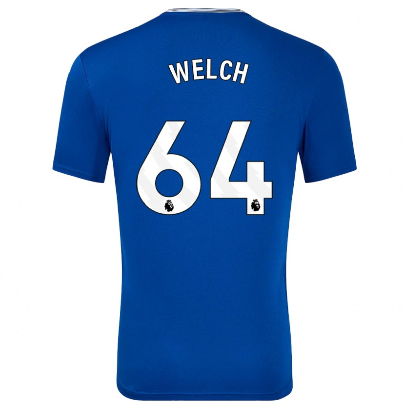 Danxen Kvinder Reece Welch #64 Blå Med Hjemmebane Spillertrøjer 2024/25 Trøje T-Shirt