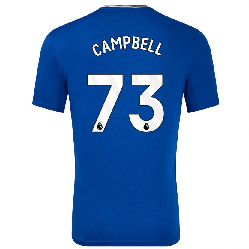Danxen Kvinder Elijah Campbell #73 Blå Med Hjemmebane Spillertrøjer 2024/25 Trøje T-Shirt