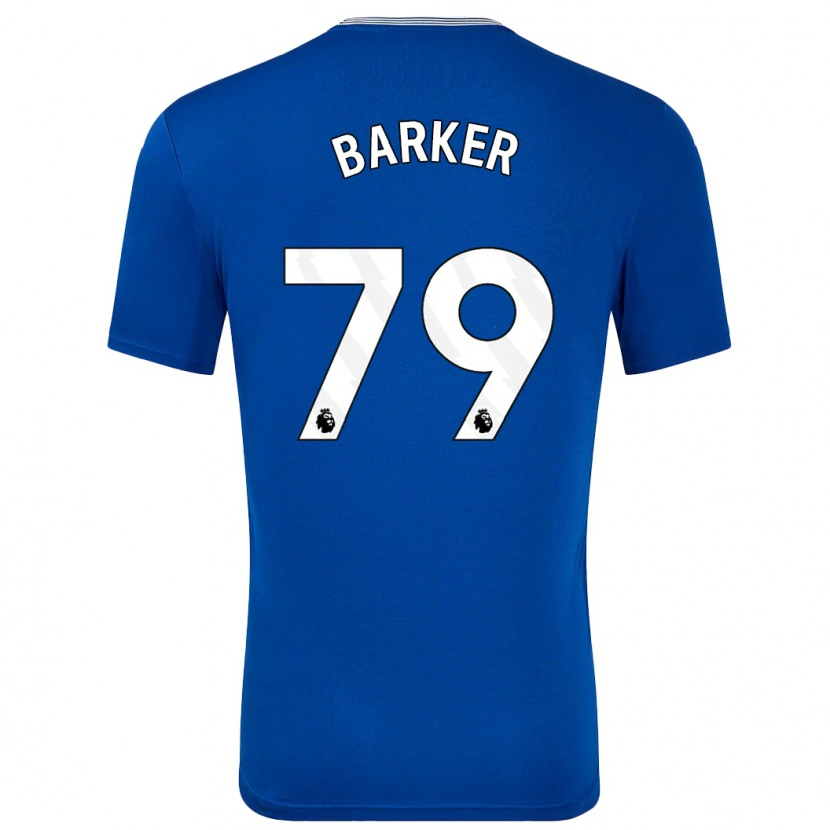 Danxen Kvinder Owen Barker #79 Blå Med Hjemmebane Spillertrøjer 2024/25 Trøje T-Shirt