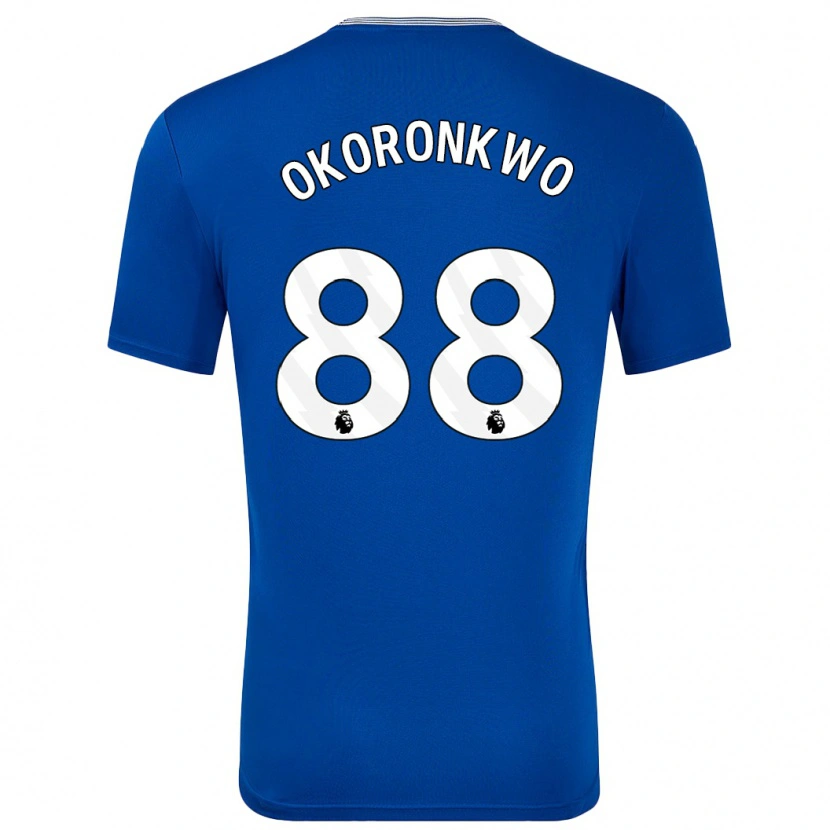 Danxen Kvinder Francis Okoronkwo #88 Blå Med Hjemmebane Spillertrøjer 2024/25 Trøje T-Shirt