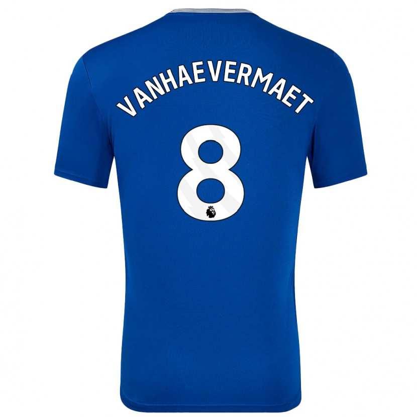Danxen Kvinder Justine Vanhaevermaet #8 Blå Med Hjemmebane Spillertrøjer 2024/25 Trøje T-Shirt