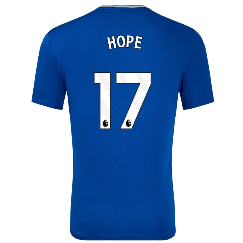 Danxen Kvinder Lucy Hope #17 Blå Med Hjemmebane Spillertrøjer 2024/25 Trøje T-Shirt