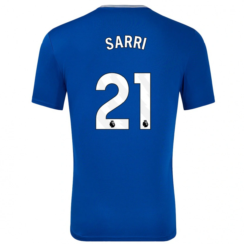 Danxen Kvinder Veatriki Sarri #21 Blå Med Hjemmebane Spillertrøjer 2024/25 Trøje T-Shirt