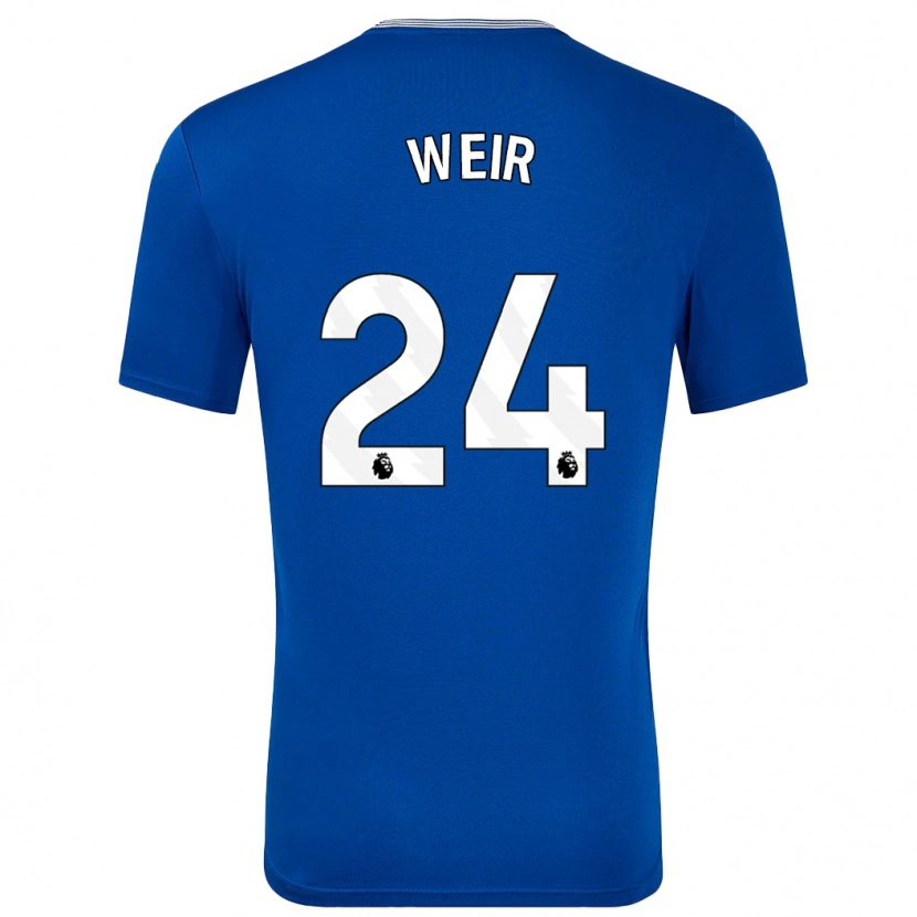 Danxen Kvinder Kenzie Weir #24 Blå Med Hjemmebane Spillertrøjer 2024/25 Trøje T-Shirt
