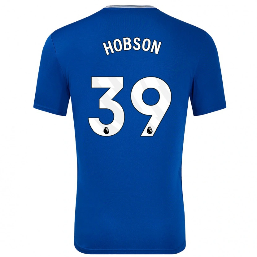 Danxen Kvinder Issy Hobson #39 Blå Med Hjemmebane Spillertrøjer 2024/25 Trøje T-Shirt