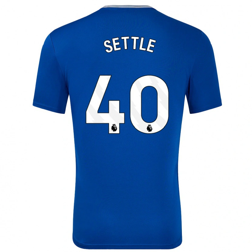 Danxen Kvinder Macy Settle #40 Blå Med Hjemmebane Spillertrøjer 2024/25 Trøje T-Shirt