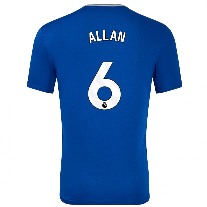 Danxen Kvinder Allan #6 Blå Med Hjemmebane Spillertrøjer 2024/25 Trøje T-Shirt