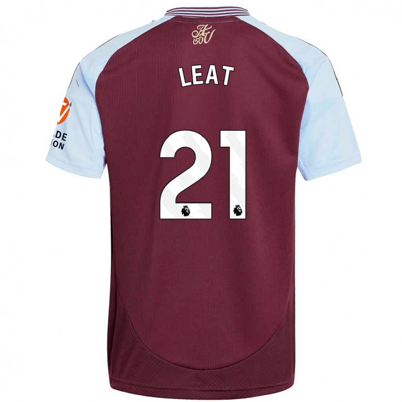 Danxen Kvinder Anna Leat #21 Burgund Himmelblå Hjemmebane Spillertrøjer 2024/25 Trøje T-Shirt