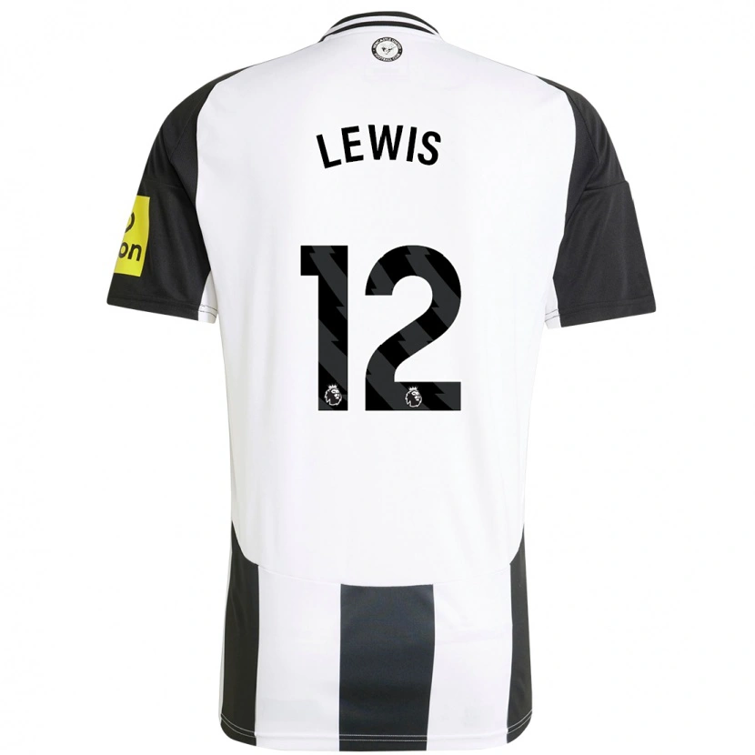 Danxen Kvinder Jamal Lewis #12 Hvid Sort Hjemmebane Spillertrøjer 2024/25 Trøje T-Shirt