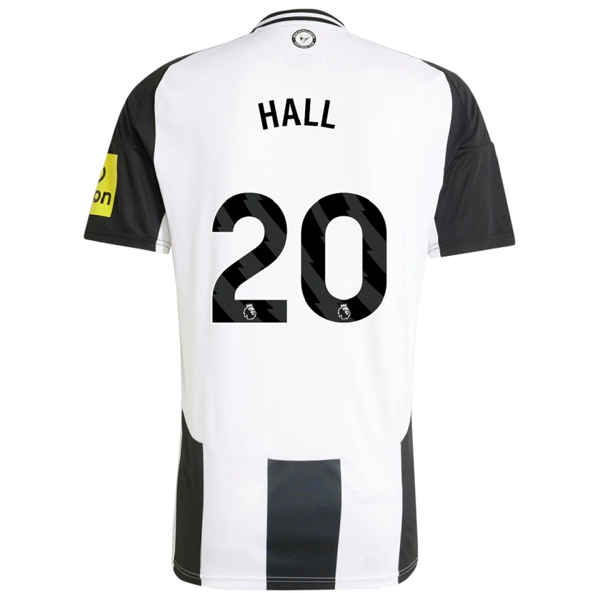 Danxen Kvinder Lewis Hall #20 Hvid Sort Hjemmebane Spillertrøjer 2024/25 Trøje T-Shirt