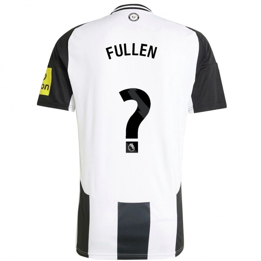 Danxen Kvinder Ethan Fullen #0 Hvid Sort Hjemmebane Spillertrøjer 2024/25 Trøje T-Shirt