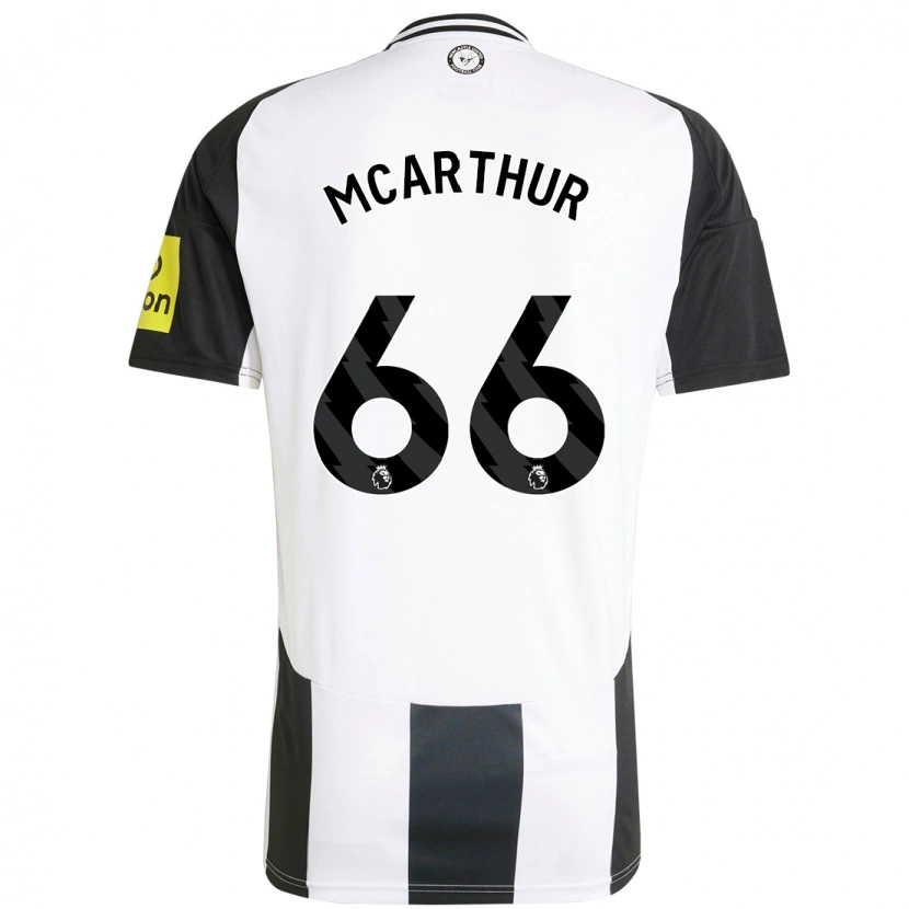 Danxen Kvinder Charlie Mcarthur #66 Hvid Sort Hjemmebane Spillertrøjer 2024/25 Trøje T-Shirt
