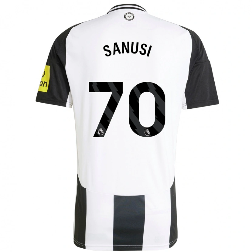 Danxen Kvinder Trevan Sanusi #70 Hvid Sort Hjemmebane Spillertrøjer 2024/25 Trøje T-Shirt