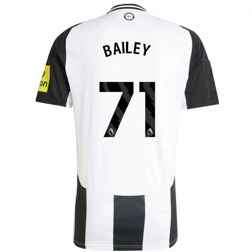Danxen Kvinder Scott Bailey #71 Hvid Sort Hjemmebane Spillertrøjer 2024/25 Trøje T-Shirt