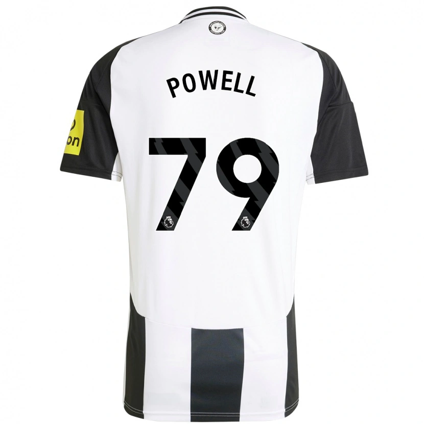 Danxen Kvinder Rory Powell #79 Hvid Sort Hjemmebane Spillertrøjer 2024/25 Trøje T-Shirt