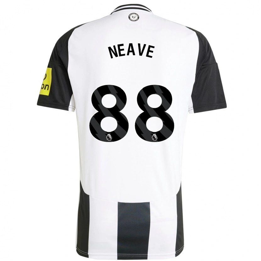 Danxen Kvinder Sean Neave #88 Hvid Sort Hjemmebane Spillertrøjer 2024/25 Trøje T-Shirt
