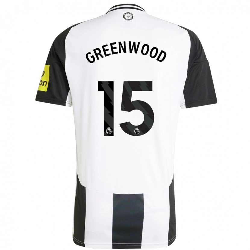 Danxen Kvinder Hannah Greenwood #15 Hvid Sort Hjemmebane Spillertrøjer 2024/25 Trøje T-Shirt