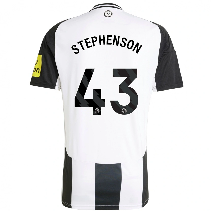 Danxen Kvinder Dylan Stephenson #43 Hvid Sort Hjemmebane Spillertrøjer 2024/25 Trøje T-Shirt