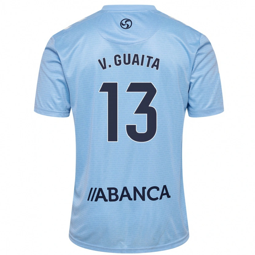 Danxen Kvinder Vicente Guaita #13 Himmelblå Hjemmebane Spillertrøjer 2024/25 Trøje T-Shirt