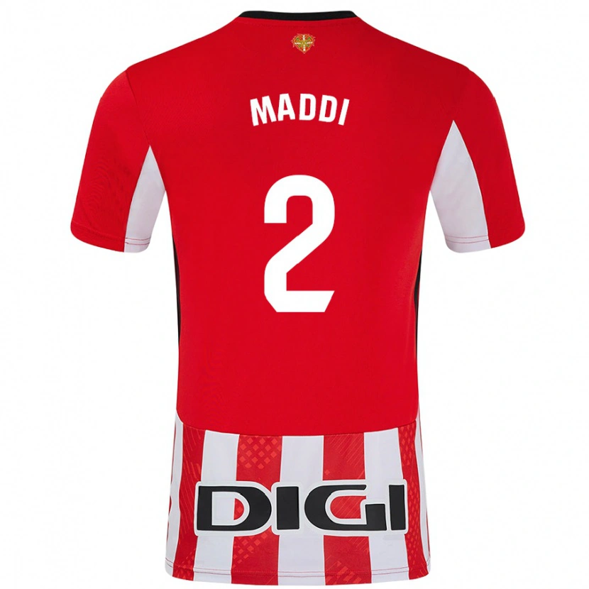 Danxen Kvinder Maddi Torre Larrañaga #2 Rød Hvid Hjemmebane Spillertrøjer 2024/25 Trøje T-Shirt