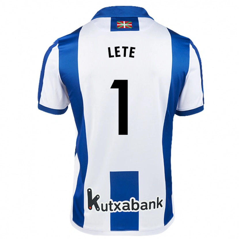 Danxen Kvinder Elene Lete #1 Hvid Blå Hjemmebane Spillertrøjer 2024/25 Trøje T-Shirt