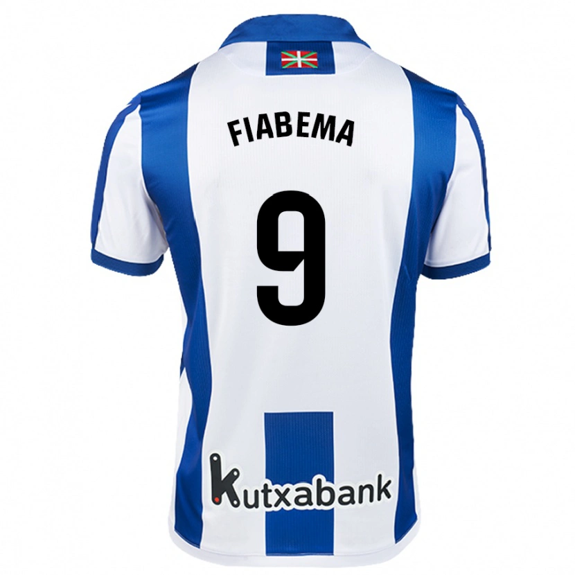Danxen Kvinder Bryan Fiabema #9 Hvid Blå Hjemmebane Spillertrøjer 2024/25 Trøje T-Shirt