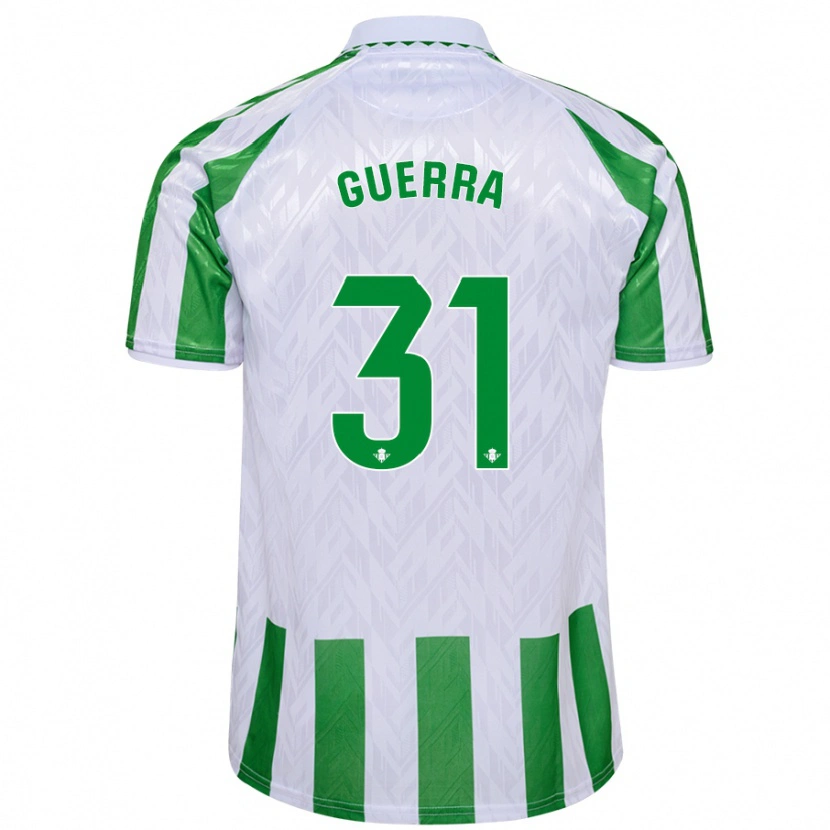 Danxen Kvinder Ana Guerra Morcillo #31 Grønne Hvide Striber Hjemmebane Spillertrøjer 2024/25 Trøje T-Shirt