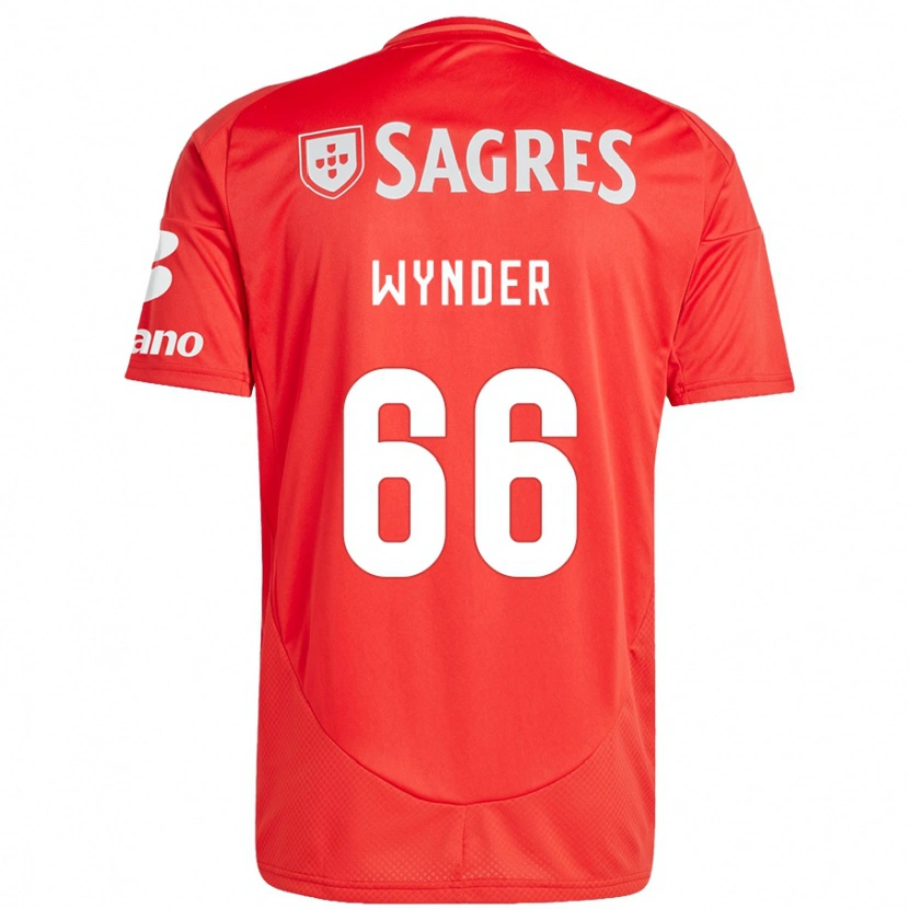 Danxen Kvinder Joshua Wynder #66 Rød Hvid Hjemmebane Spillertrøjer 2024/25 Trøje T-Shirt