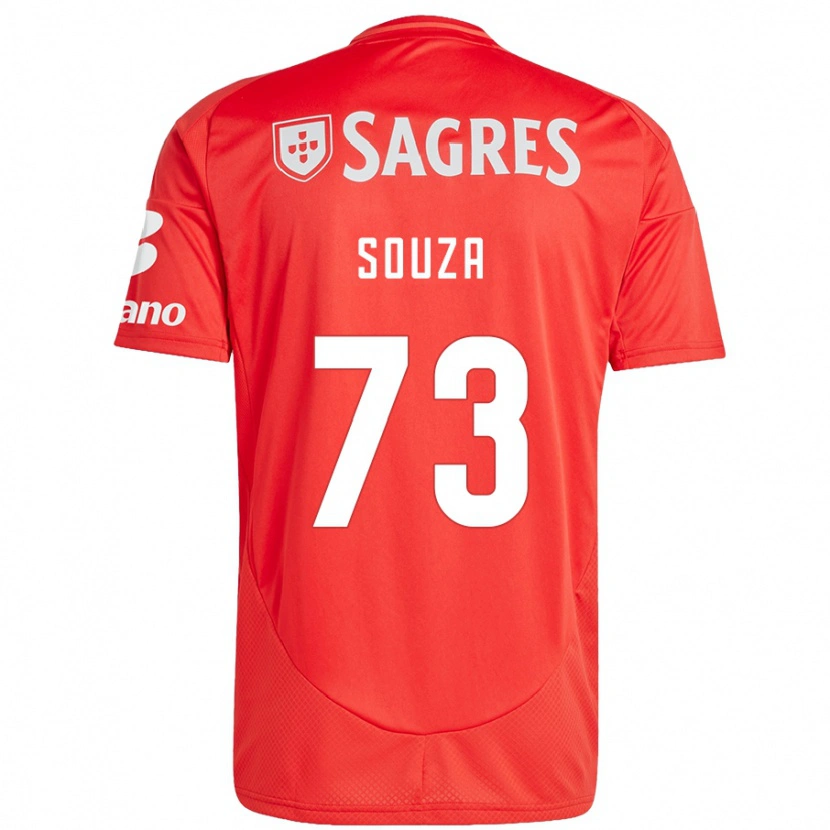 Danxen Kvinder Beni Souza #73 Rød Hvid Hjemmebane Spillertrøjer 2024/25 Trøje T-Shirt