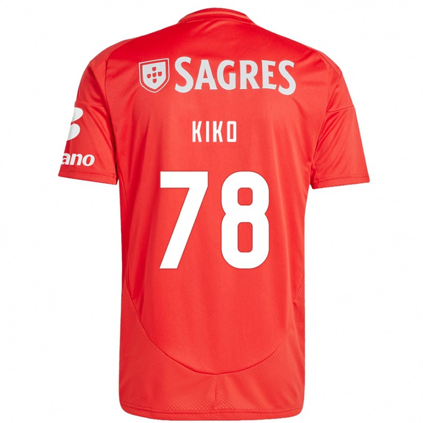 Danxen Kvinder Kiko #78 Rød Hvid Hjemmebane Spillertrøjer 2024/25 Trøje T-Shirt