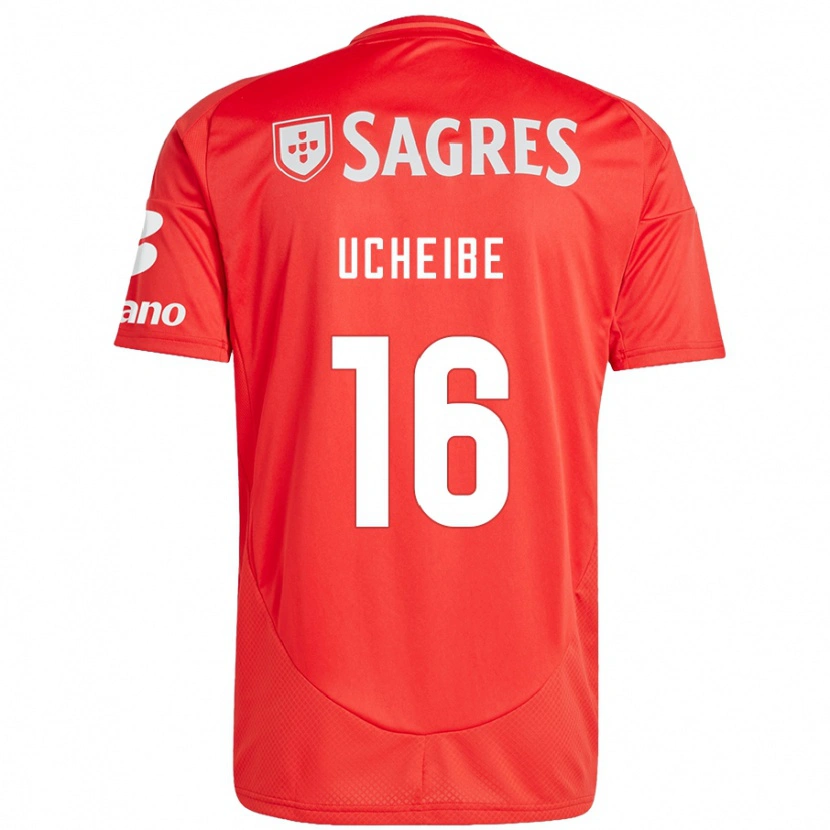 Danxen Kvinder Christy Ucheibe #16 Rød Hvid Hjemmebane Spillertrøjer 2024/25 Trøje T-Shirt