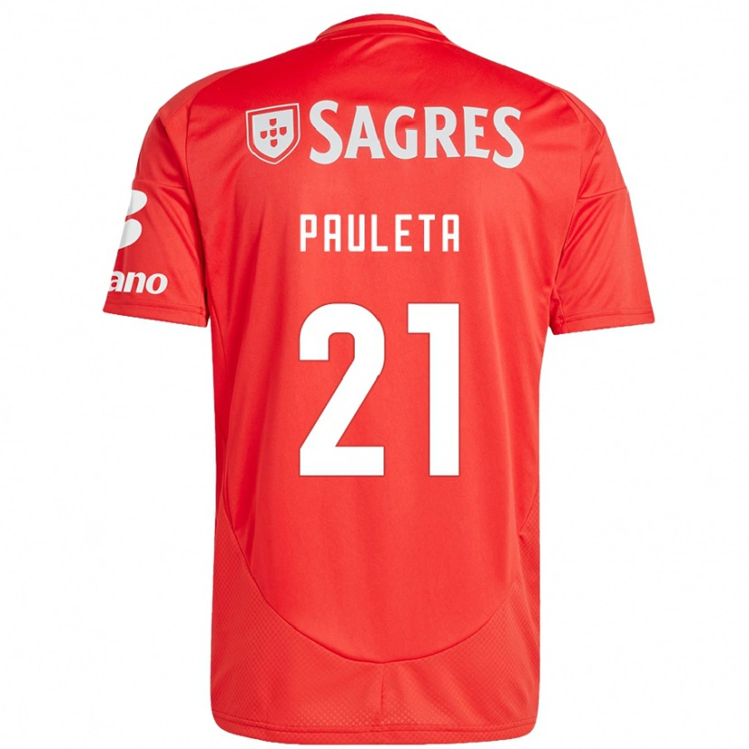 Danxen Kvinder Pauleta #21 Rød Hvid Hjemmebane Spillertrøjer 2024/25 Trøje T-Shirt