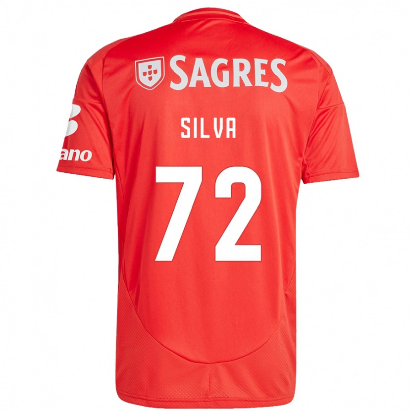 Danxen Kvinder Matilde Silva #72 Rød Hvid Hjemmebane Spillertrøjer 2024/25 Trøje T-Shirt